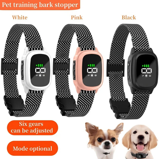 Automatic Anti-Barking Dog Collar – Rechargeable & Humane Training Device for Small, Medium, and Large Dogs