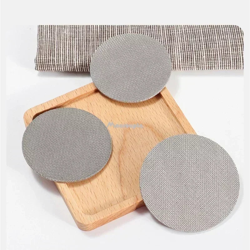 Reusable Coffee Filter Screen – 51/53/58mm Stainless Steel Puck Screen for Espresso Machines, Heat-Resistant Barista Tool