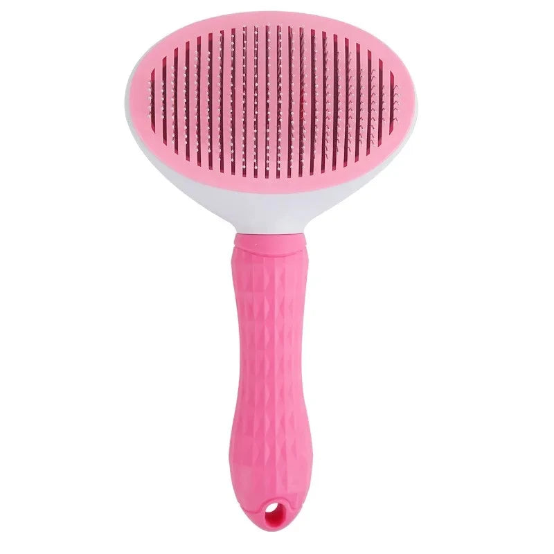 Pet Grooming Brush – Stainless Steel Comb for Dogs & Cats, Removes Loose Fur, Mats & Tangles