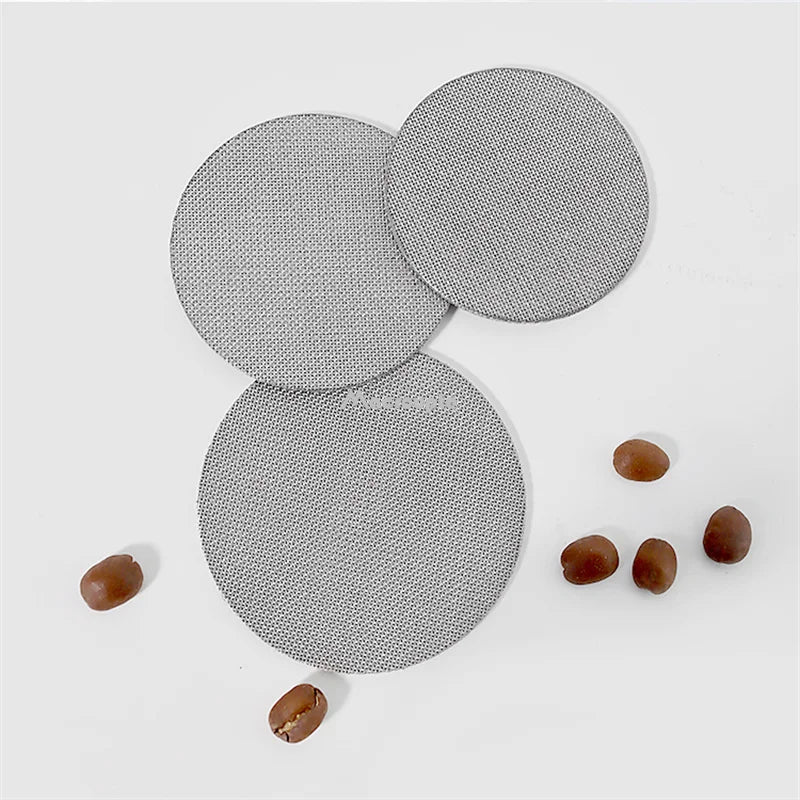 Reusable Coffee Filter Screen – 51/53/58mm Stainless Steel Puck Screen for Espresso Machines, Heat-Resistant Barista Tool