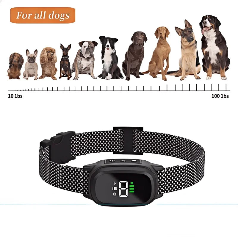 Automatic Anti-Barking Dog Collar – Rechargeable & Humane Training Device for Small, Medium, and Large Dogs