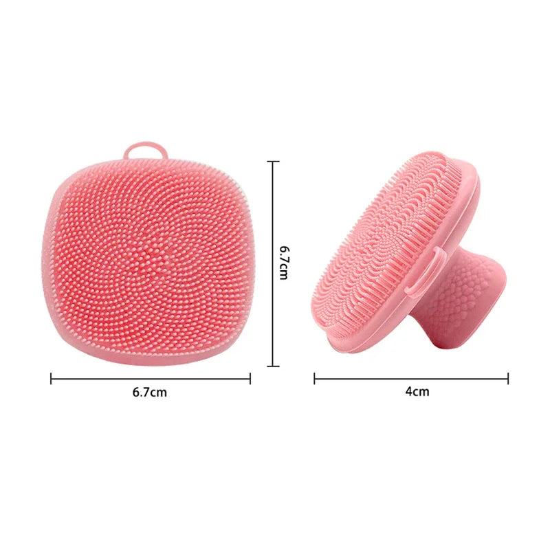 Silicone Face Scrubber – Manual Facial Cleansing Brush for Deep Pore Cleaning & Exfoliation