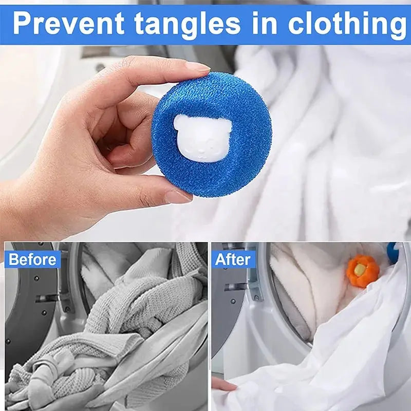 Reusable Pet Hair Remover Laundry Balls – Lint Catcher for Washing Machine, Dog & Cat Fur Removal, Wool Filter, Home Cleaning (1-5pcs)