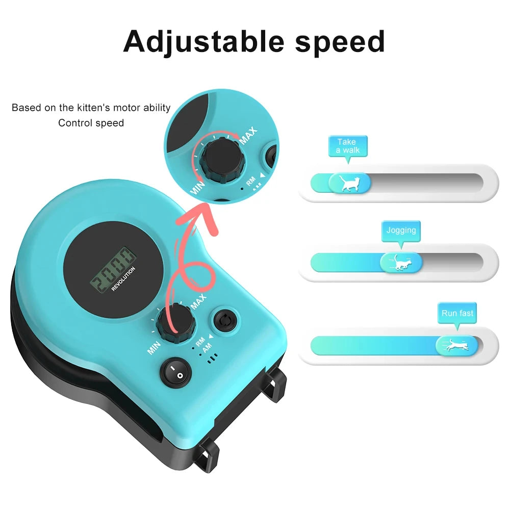 Interactive Cat Toy Wheel Exerciser – Adjustable Speed Treadmill for Indoor Cats