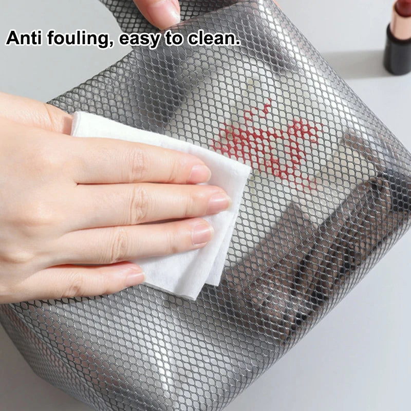 Large-Capacity Waterproof Cosmetic Storage Bag – Portable Travel Makeup Handbag for Beauty & Toiletries