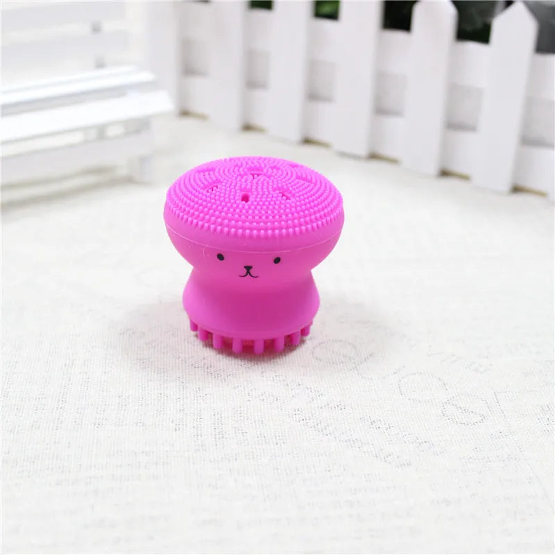 ECOLUXE STORE Silicone Face Cleansing Brush – Soft Exfoliating Deep Pore Cleaner & Facial Massage Scrub Tool