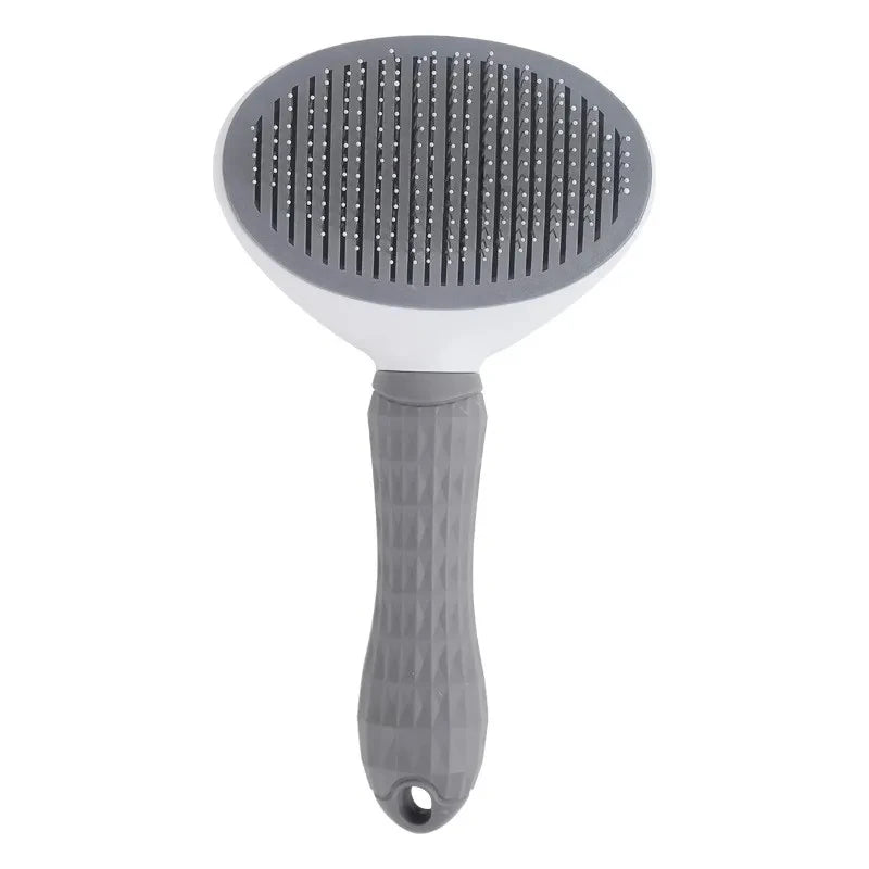 Pet Grooming Brush – Stainless Steel Comb for Dogs & Cats, Removes Loose Fur, Mats & Tangles