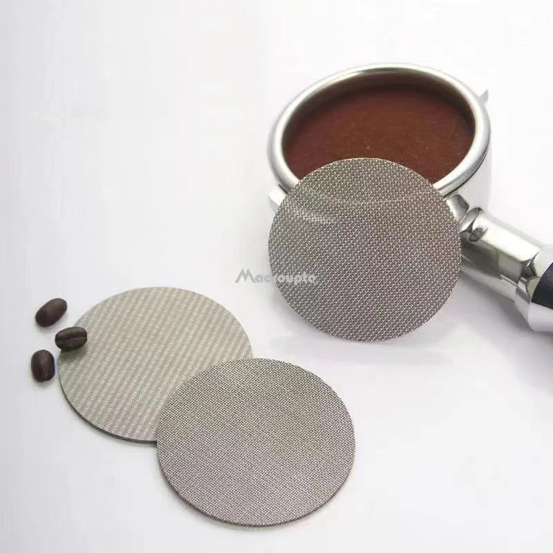 Reusable Coffee Filter Screen – 51/53/58mm Stainless Steel Puck Screen for Espresso Machines, Heat-Resistant Barista Tool