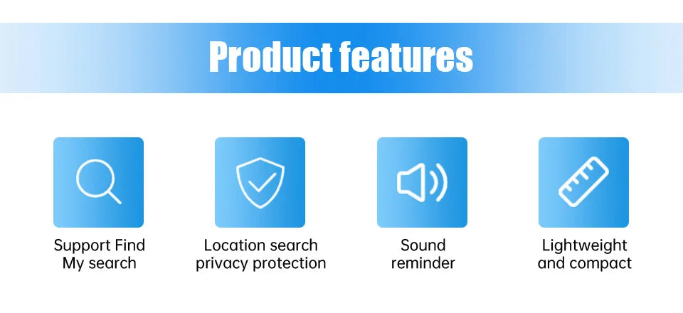 Mini Bluetooth Tracker – Smart GPS iTag for Apple Find My, Key Finder, Pet & Car Locator