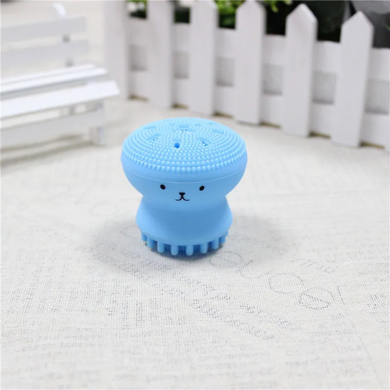 ECOLUXE STORE Silicone Face Cleansing Brush – Soft Exfoliating Deep Pore Cleaner & Facial Massage Scrub Tool