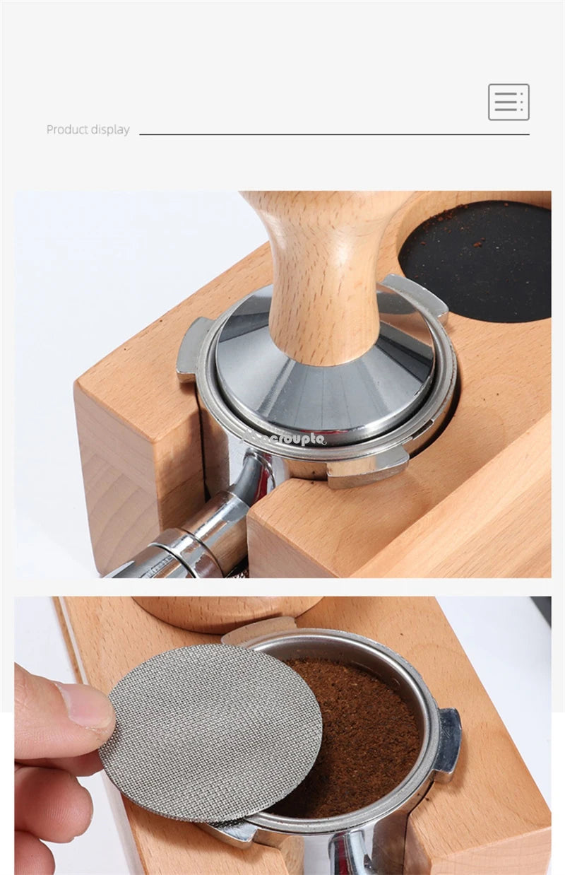 Reusable Coffee Filter Screen – 51/53/58mm Stainless Steel Puck Screen for Espresso Machines, Heat-Resistant Barista Tool