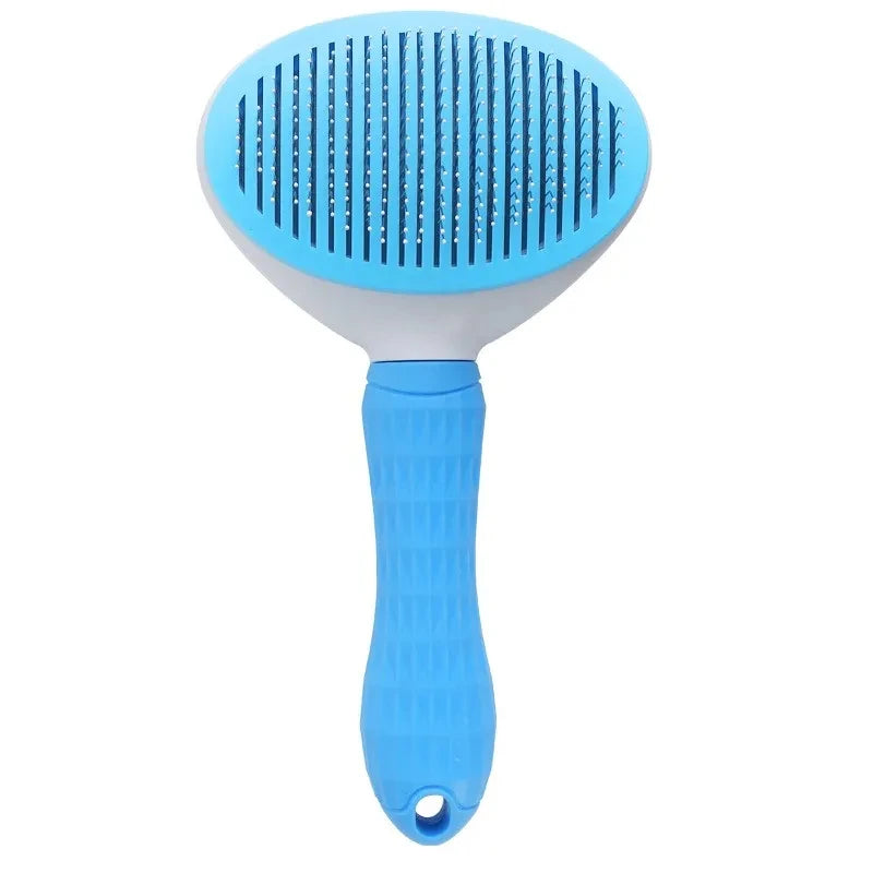 Pet Grooming Brush – Stainless Steel Comb for Dogs & Cats, Removes Loose Fur, Mats & Tangles