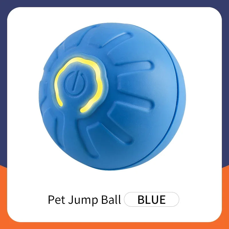 Smart Interactive Dog Toy Ball – USB Rechargeable, Automatic Moving & Bouncing Pet Toy for Dogs & Cats, LED Light, Durable Rubber Design