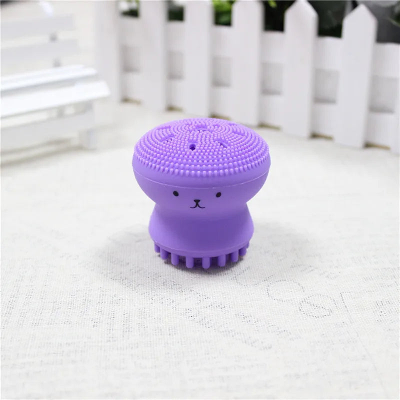 ECOLUXE STORE Silicone Face Cleansing Brush – Soft Exfoliating Deep Pore Cleaner & Facial Massage Scrub Tool