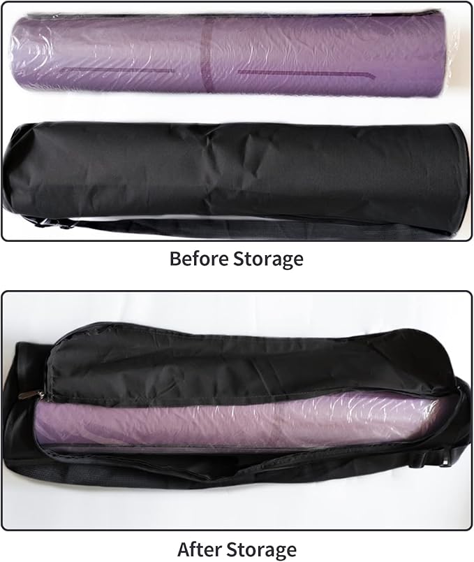 Large-Capacity Yoga Mat Storage Bag – Multifunctional Sports & Fitness Backpack, 70x20cm Canvas Carry Bag for Yoga & Pilates Accessories