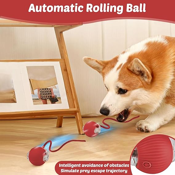 Smart Electric Rolling Ball for Dogs & Cats – Interactive Rechargeable Pet Toy | Motion-Activated Automatic Play Ball